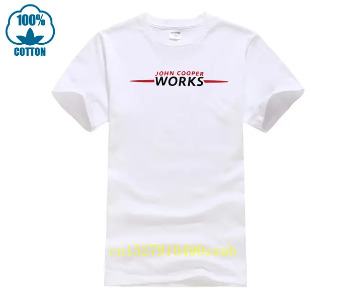 Polo John Cooper Work Mini JCW Logo blanc et gris
