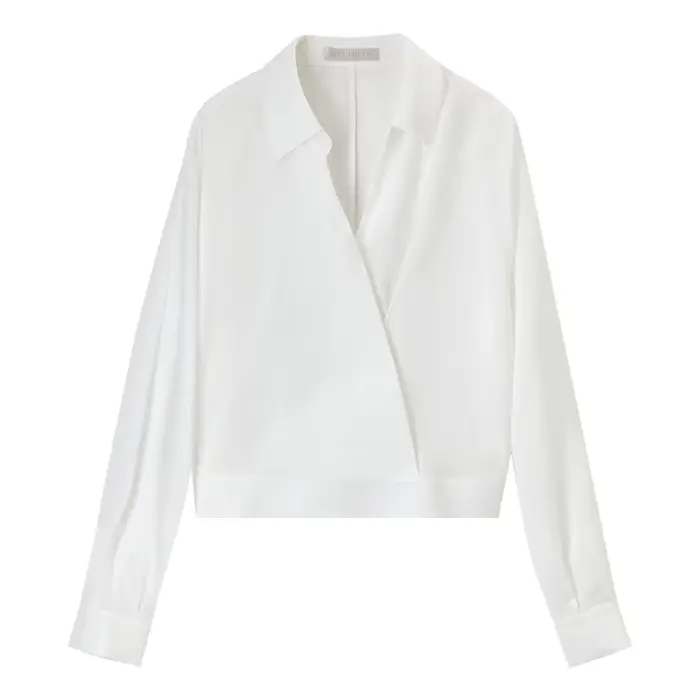 Chemisier blanc femme SENTUBILA à manches chauve-souris