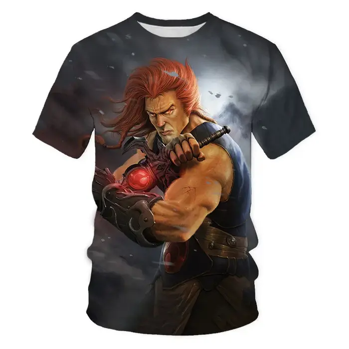 Nouveau Thundercats t-shirts dessin animé 3D impression mode hommes femme T-shirt Streetwear surdimensionné Harajuku