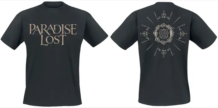 T-shirt Paradise Lost Draconian Times, T-shirt Doom Metal avec impression de la couverture de l'albu