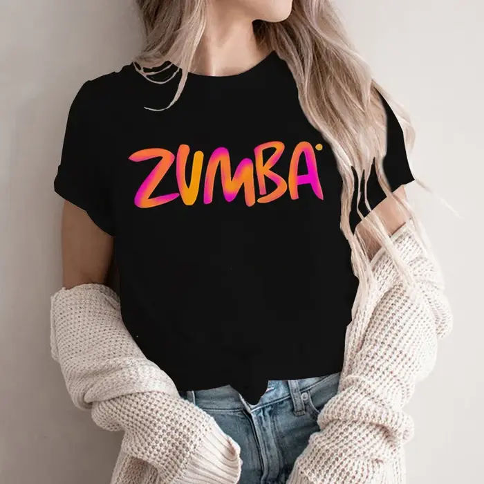 T-shirt à imprimé lettres Zumba pour femmes, vêtements graphiques Harajuku Y2k, chemises vintage