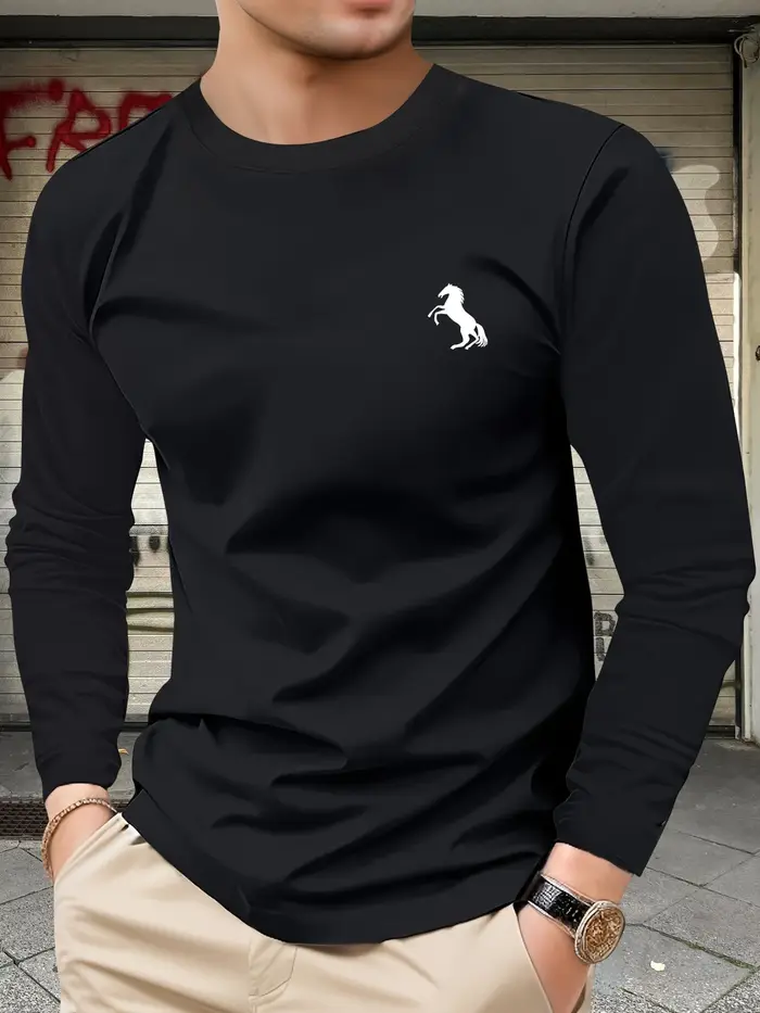 T-shirt à manches longues pour hommes