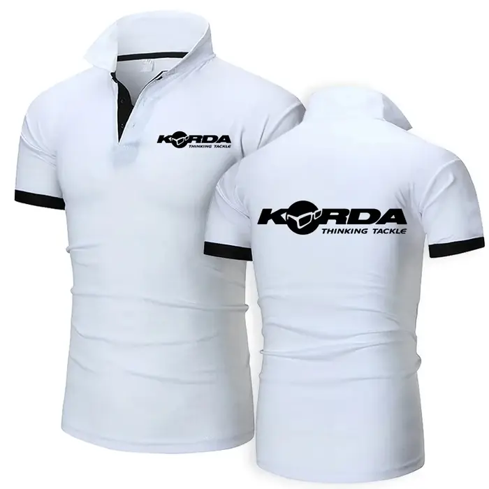 Korda inspiré hommage polos pêche à la ligne Camping revers t-shirts classique