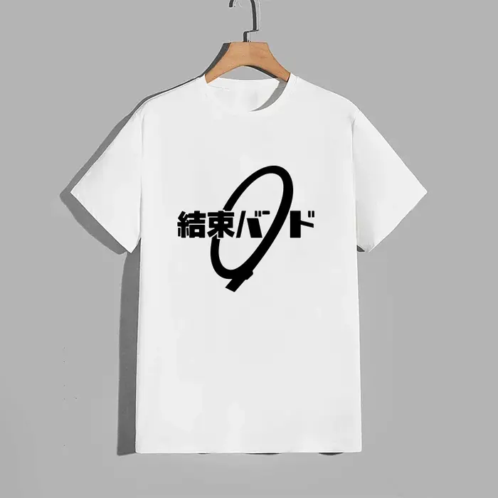Haute qualité pur coton T-shirt Kessoku bande impression T-shirt hommes femmes quotidien décontracté