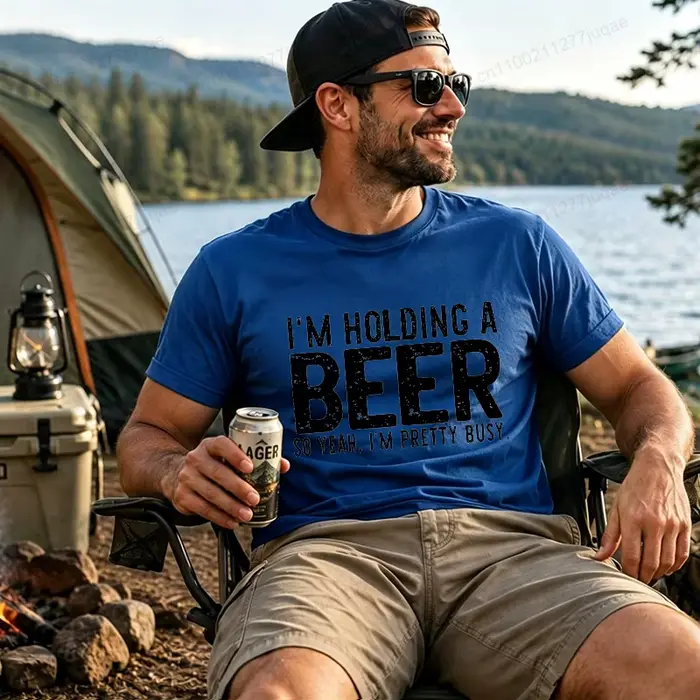 T-shirt graphique pour les amateurs de bière, t-shirt drôle avec citation sur la bière, t-shirt humo