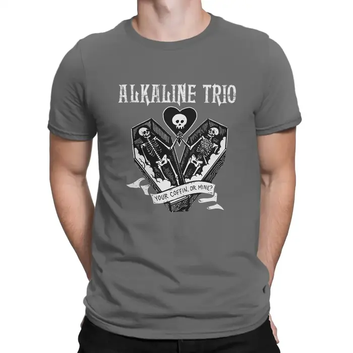 T-shirt basique à col rond pour hommes, PUNK Your Coffin or Relief, Alkaline amento, Creative T-Shirt, Distinctive Gift Clothes, Y-