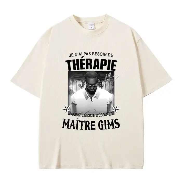 T-shirt du dernier tour du rappeur Gims LES DERNIERES VOLONTES DE MOZART T-shirts graphiques pour hommes et femmes Mode Hip Hop Musique Pop