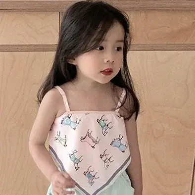 T-shirt avec écharpe de dessin animé rose pour filles, nouveau soutien-gorge précieux pour enfants,