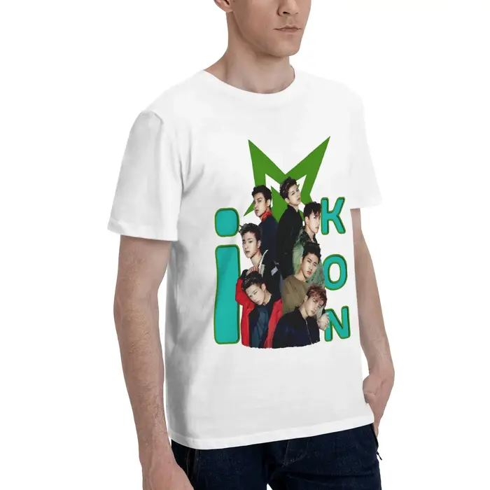 T-shirt du groupe iKON Kpop pour hommes et femmes, vêtements 100% coton, nouvelle collection