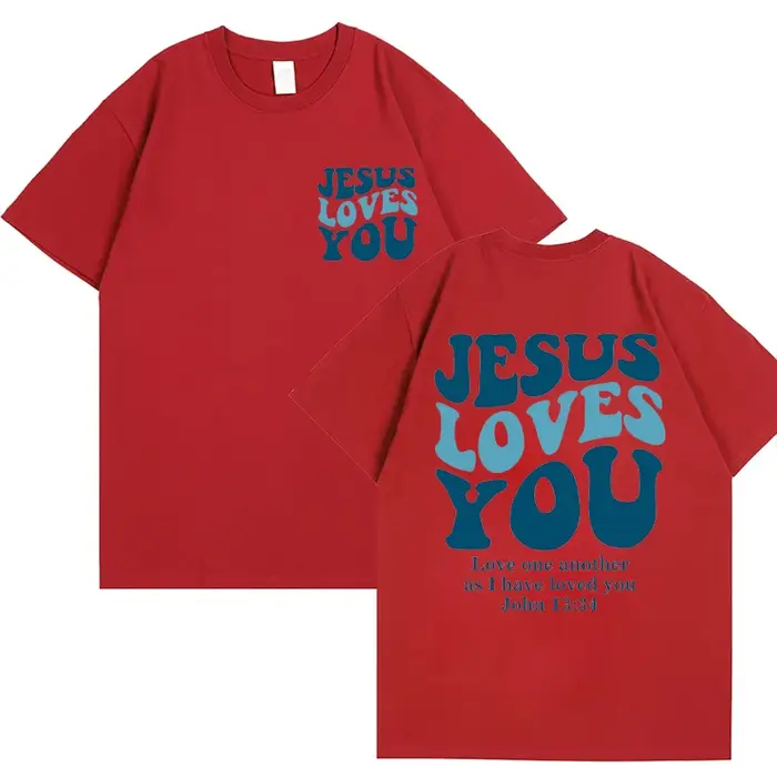 T-shirt chrétien Jésus t'aime