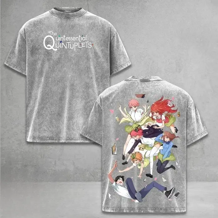 T-shirt imprimé The Quintessential Quintuplets Miku Yotsuba pour hommes et femmes