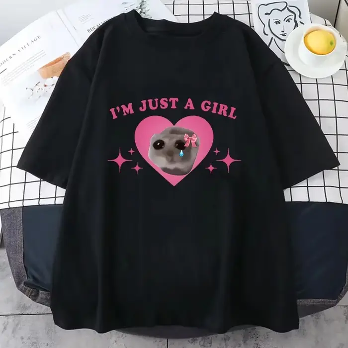 Triste Hamster T-shirt drôle Yas reine Slayyyy Rat T-shirt décontracté à manches courtes été mode ru