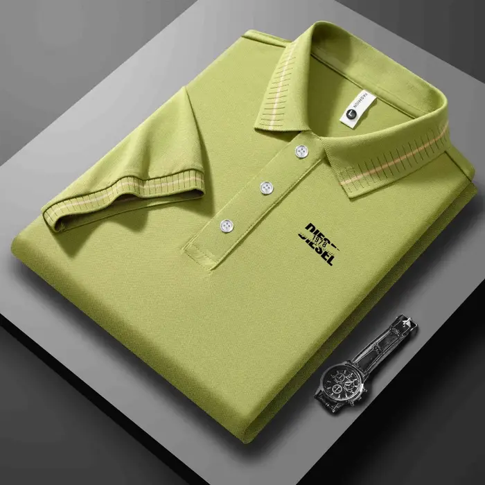Polo d'été pour homme à manches courtes 2026 – Nouveau modèle décontracté avec poche et revers