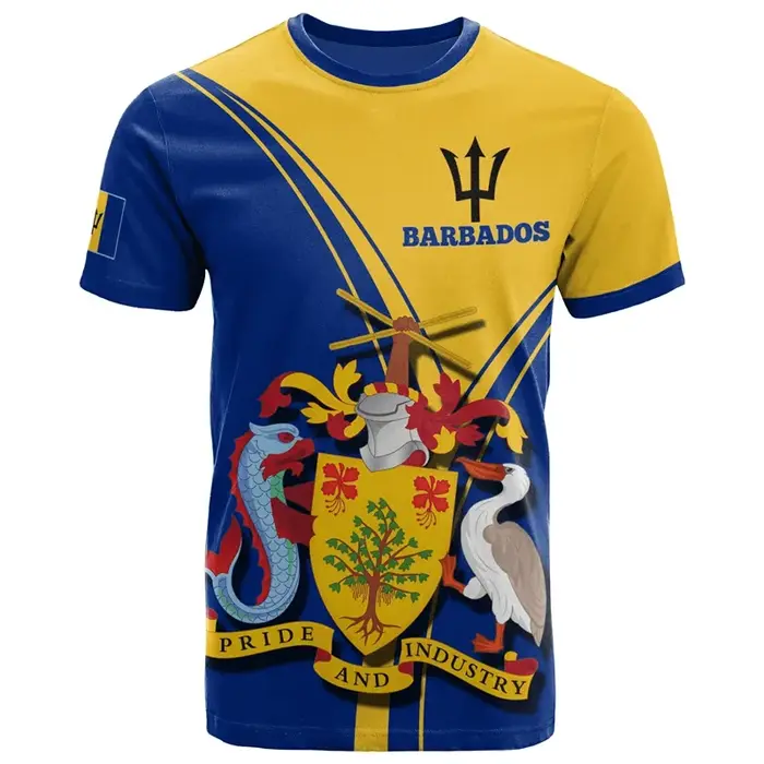 T-shirt graphique de la Barbade pour hommes et femmes