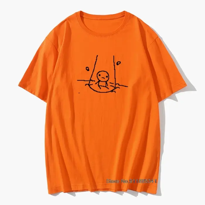 Bizarre hommes t-shirt la reliure d'Isaac T-Shirts couverture en coton drôle à manches courtes col rond