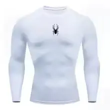 T-shirt de fitness à manches longues pour hommes