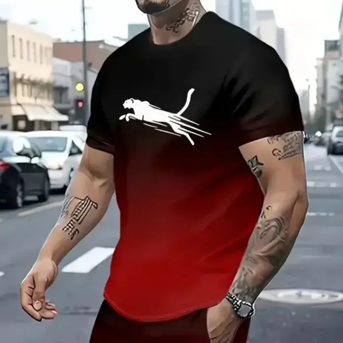 T-shirts pour hommes à imprimé animal 3D