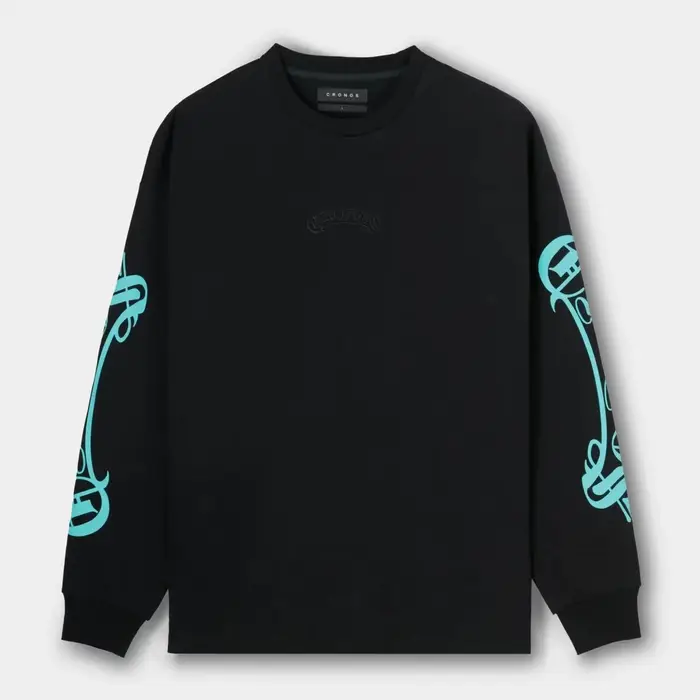 T-shirt à manches longues surdimensionné pour homme