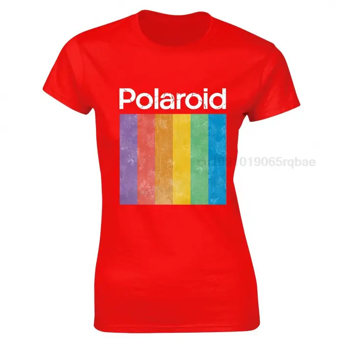 POLAROID t-shirt appareil Photo photographie instantanée rétro Vintage Logo Look années 70 80