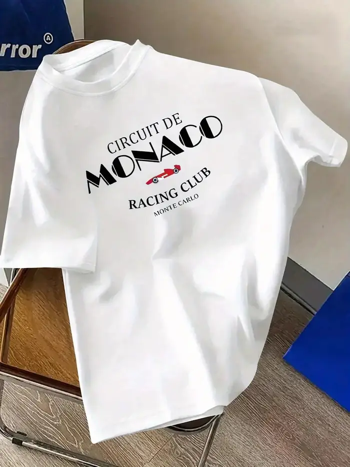 CLOOCL Circuit De Monaco Racing Club imprimé Premium coton T-Shirts femmes été à manches courtes T-S