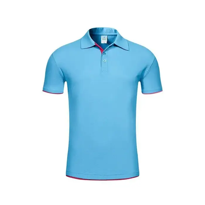 POLO à manches courtes pour hommes et femmes, Double ourlet, revers, couleur unie, vêtements de trav