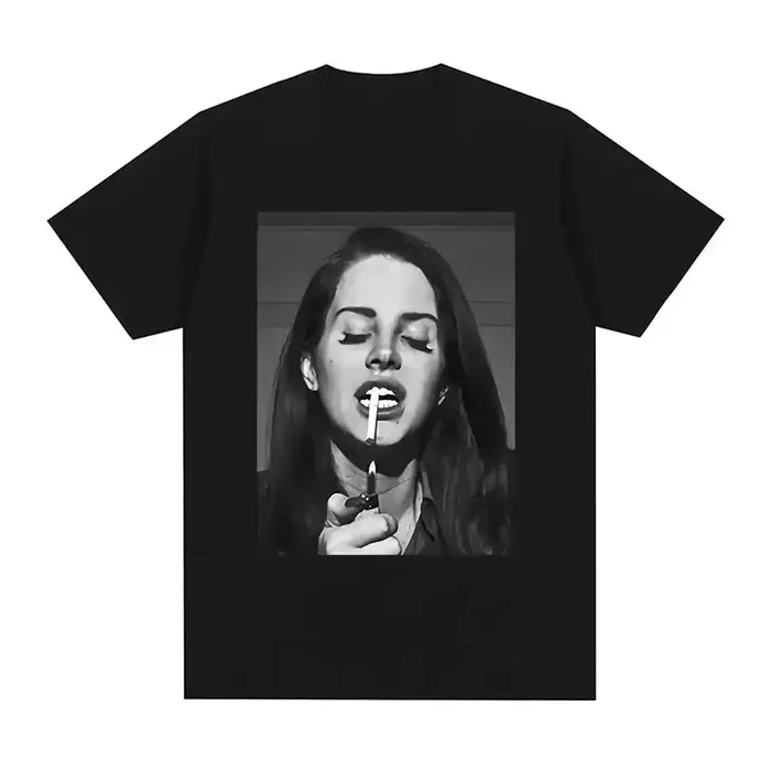 Chanteur Lana Del Rey imprimé T-Shirt femmes mode Hip Hop hommes t-shirts Streetwear Harajuku T-Shir