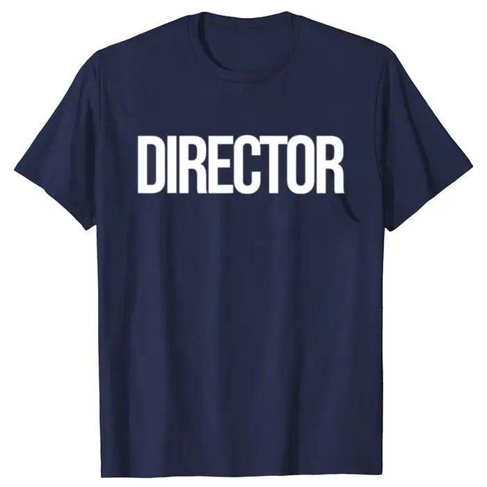 Drôle Vintage directeur cinquier équipage de Film graphique T-shirt hommes femmes Hip Hop surdimensionné