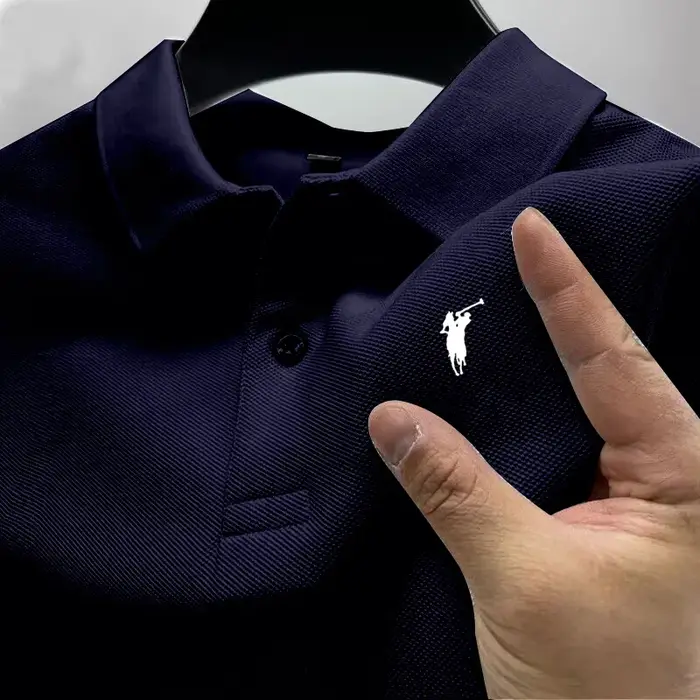 Polo à manches courtes pour homme de marque de luxe, imprimé haut de gamme, mode estivale, t-shirt à