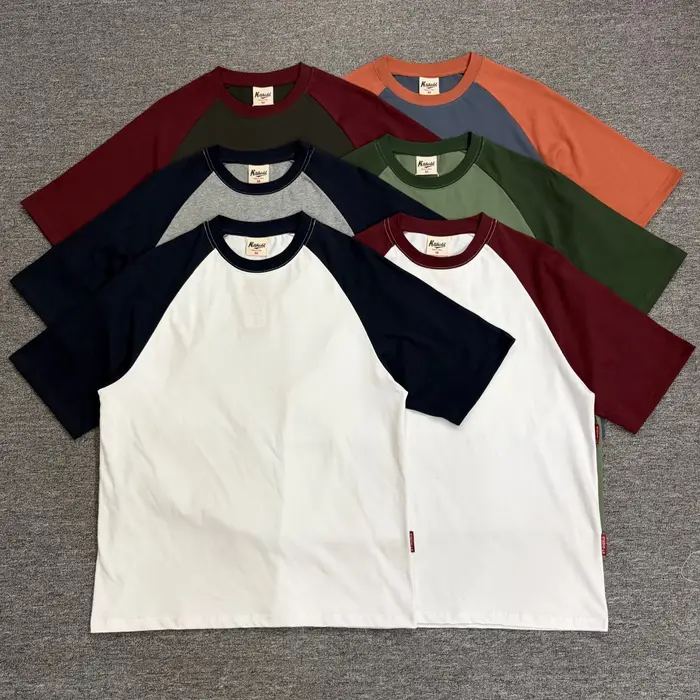 T-shirt homme rétro à manches raglan