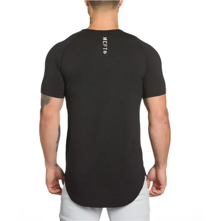 T-Shirt d'été à manches courtes pour hommes, en coton, vêtements de sport, Hip-Hop, Streetwear, spor