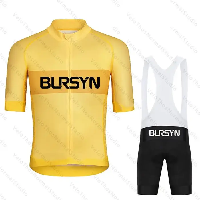 Ensemble de maillot de cyclisme à manches courtes et de short à bretelles