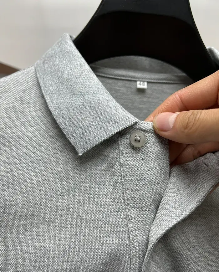 Polo brodé ours à revers pour hommes