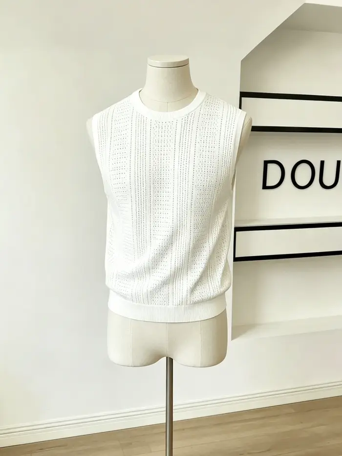 Les gilets tricotés sans manches pour hommes conviennent aux rendez-vous
