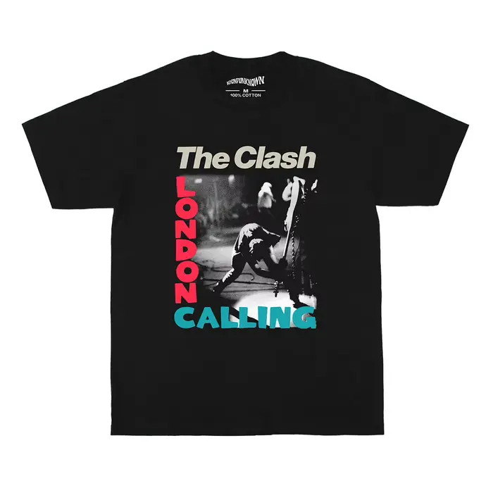 T-Shirt The Clash London Calling Punk New Wave Sex Pistols Ramones The Damned, vêtements pour hommes