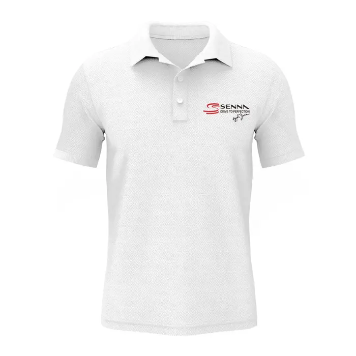 Ayrton Senna Polo Senna Drive to Perfection hommes t-shirts occasionnels coton à manches courtes des