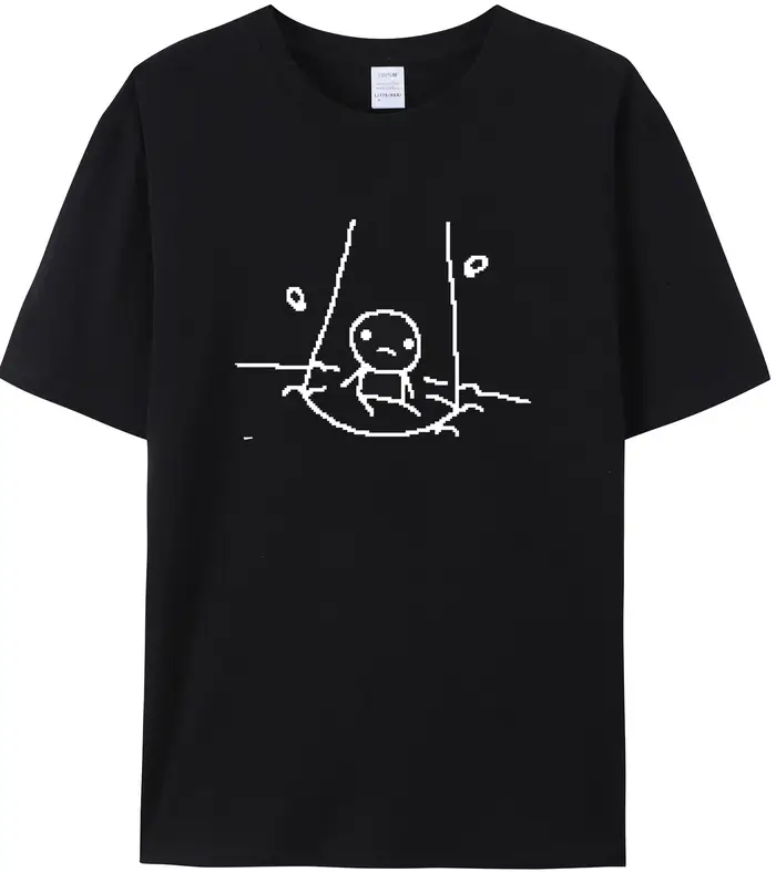 Bizarre hommes t-shirt la reliure d'Isaac T-Shirts couverture en coton drôle à manches courtes col rond