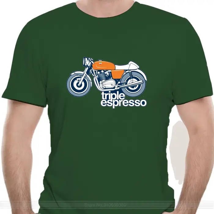T-shirt personnalisé Triple Espresso Bike, Laverda Bike, Moto, Cafe Racer