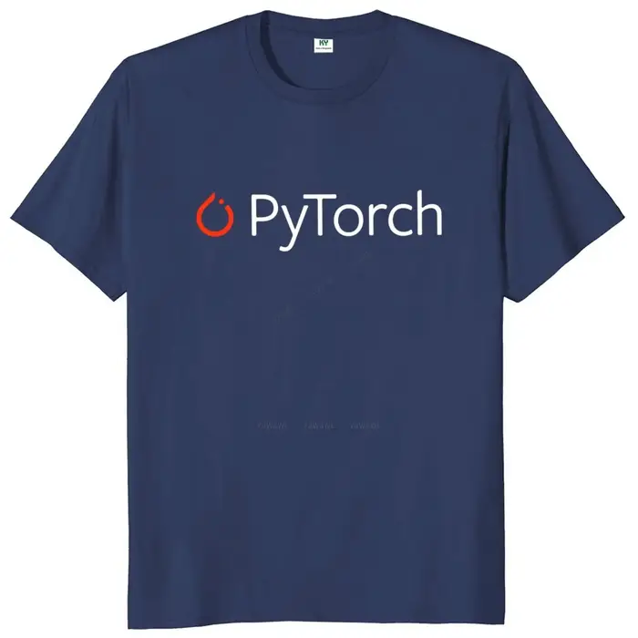 T-shirt en coton à col rond avec logo Pyfox pour hommes
