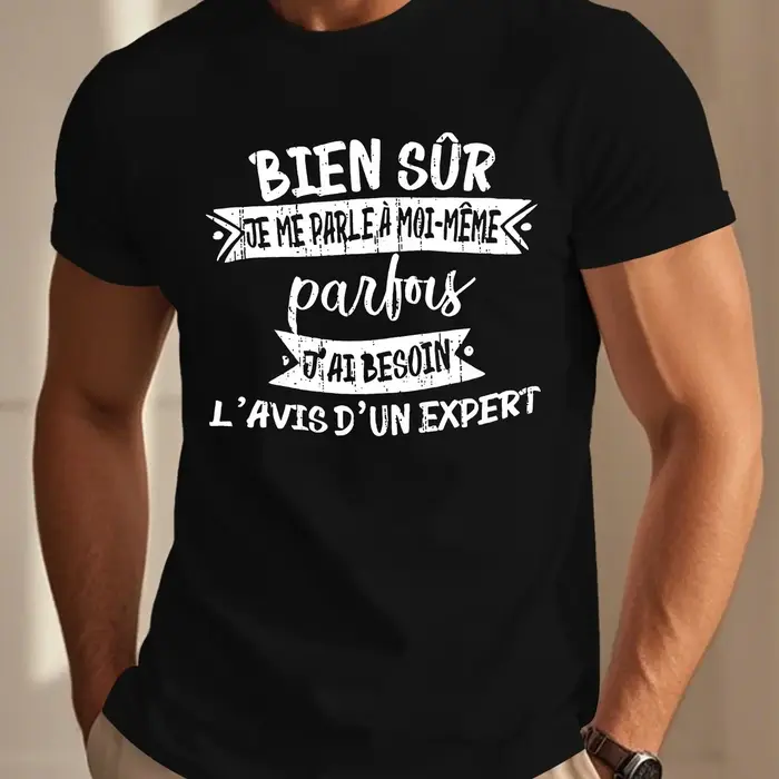 T-shirt humoristique pour hommes - Design « Je Suis Parfait »