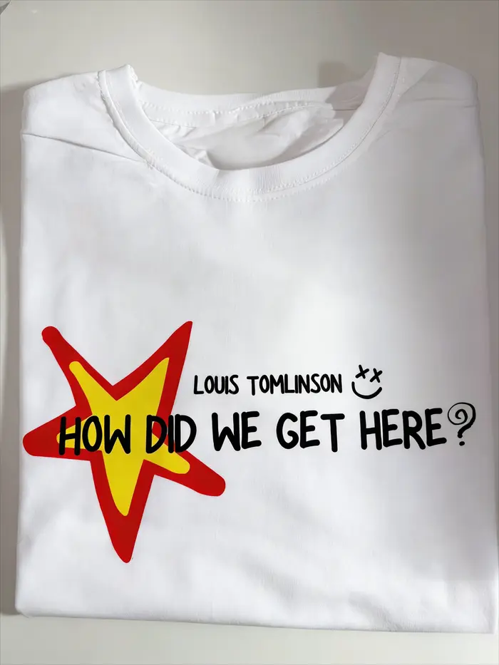 Louis Tomlinson Comment sommes-nous arrivés ici? T-shirt unisexe HDWGH tour 2026 avec graphismes