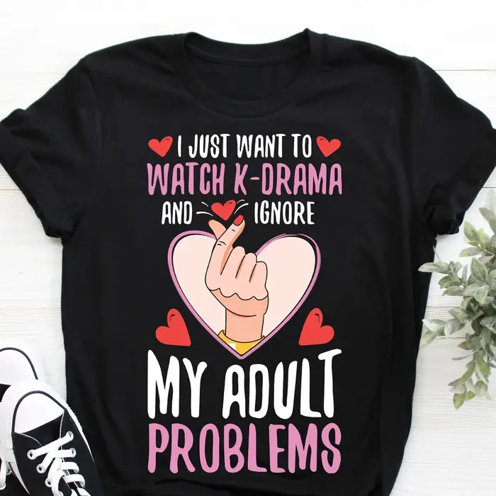K drame Kdrama coréen émission de télévision Fans mignon drôle t-shirt Pop Kpop corée du sud amoureu