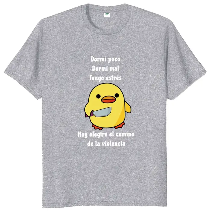 T-shirt humoristique « Je dors peu et mal car je suis sous pression aujourd'hui » en coton doux unisexe à col rond Y2k