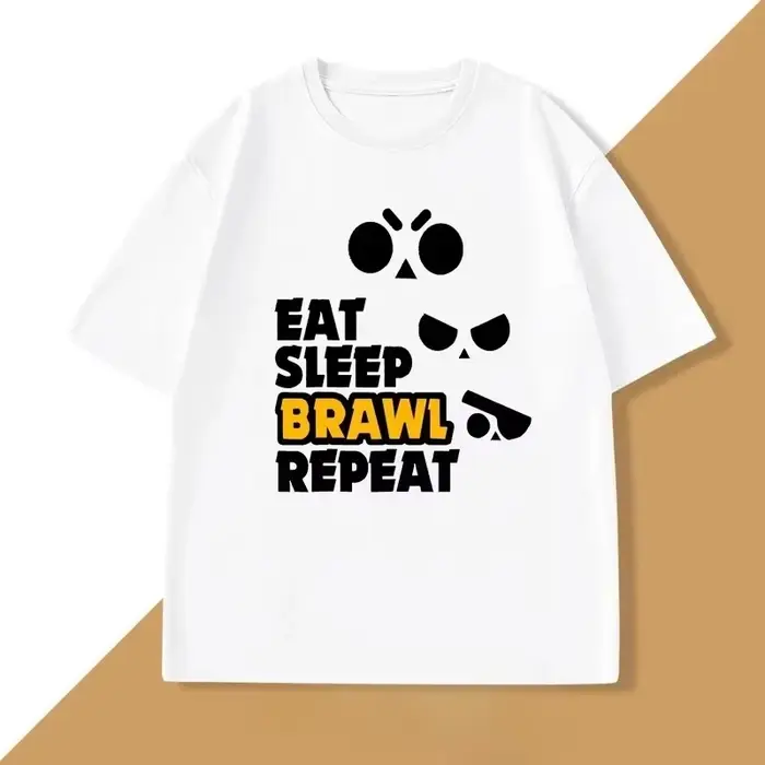 T-shirt « Eat Sleep Brawl Repeat » pour hommes et femmes