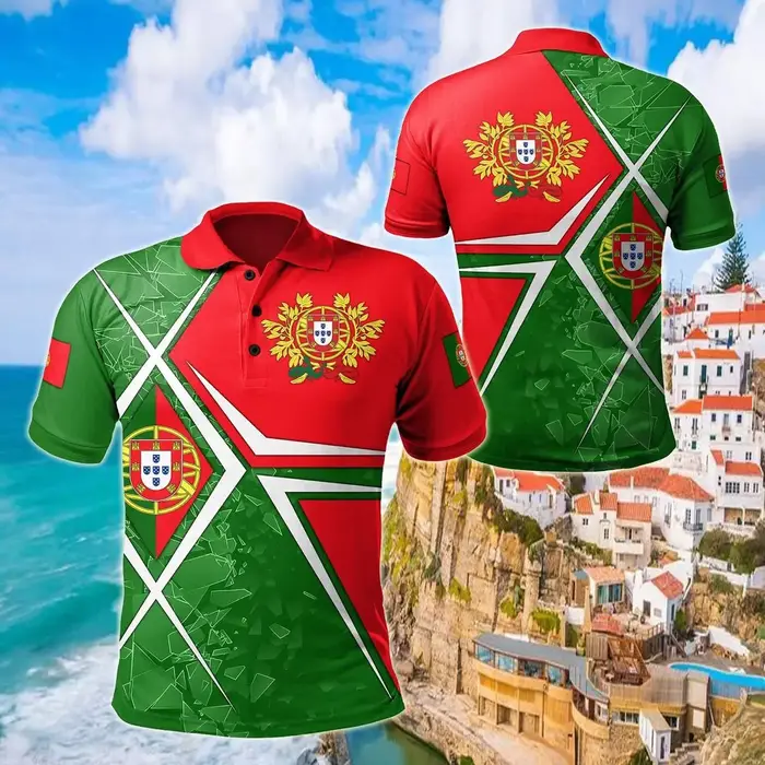 Polo personnalisé avec symbole du Portugal