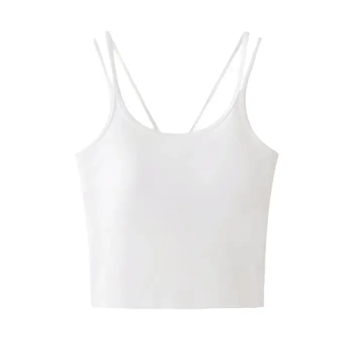 Crop Top Femme Sexy Sans Manches