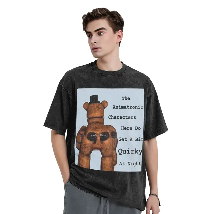 Hommes femmes était T-shirts FNAF à Freddys chemise imprimée vêtements surdimensionnés