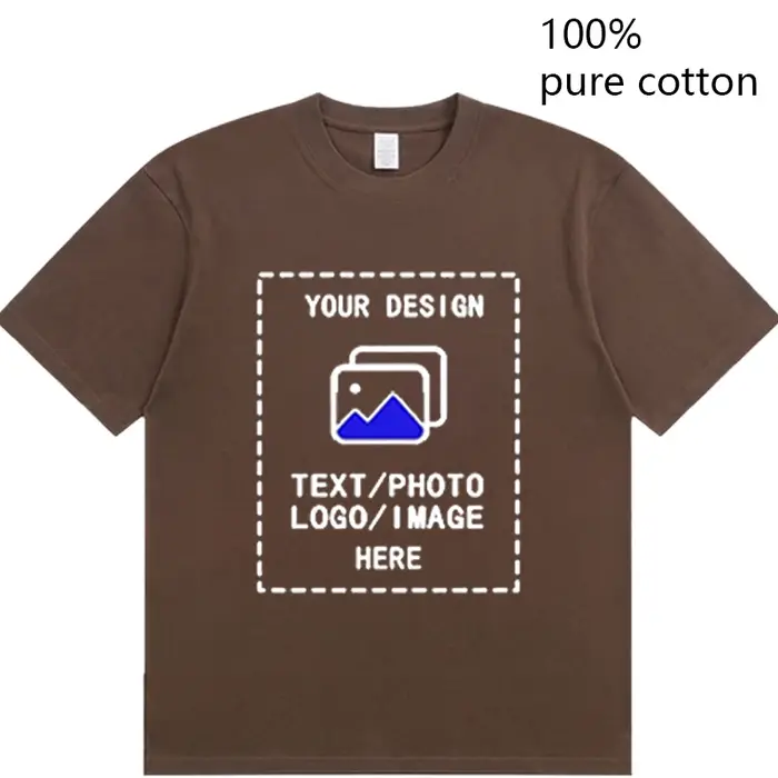 T-shirts pour hommes sur mesure, en coton, à col rond et manches courtes, adaptés aux rassemblements