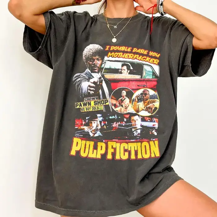 T-shirt Pulp Novel, T-shirt Film Rétro