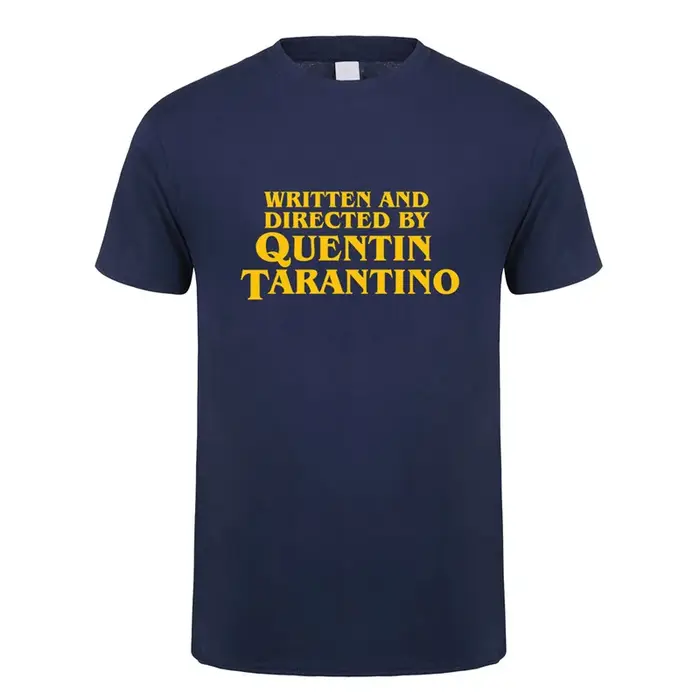 Écrit et dirigé par Quentin Tarantino T-Shirt homme unisexe t-shirts mode d'été à manches courtes hommes/femmes