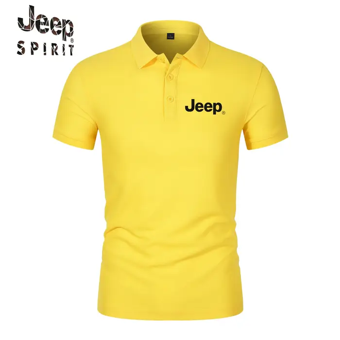 Polo d'été Jeep - T-shirt décontracté à manches courtes respirant pour le golf et le sport - Mode streetwear